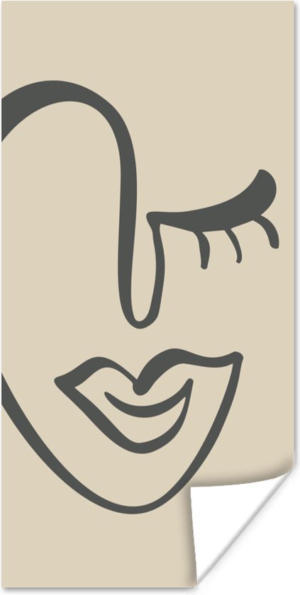 Affiche Femme - Visage - Art - 20x40 cm