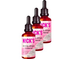 Nick's | Stevia Drops | Natural | 3 Stuks | 3 x 50 ml