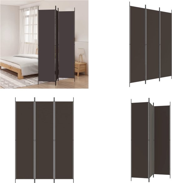 Divisorio Pieghevole A 3 Pannelli In Tessuto Bianco 150x220 Cm, Per Separare Ambienti E Creare Privacy