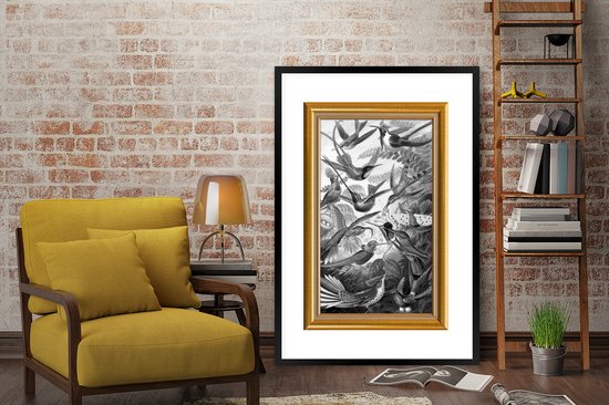 Cadre photo avec affiche - Oeuvre d'art - Peintre - Cadres - Or - 80x120 cm - Cadre pour affiche
