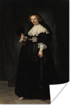 Le portrait de mariage d'Oopjen Coppit - Peinture de Rembrandt van Rijn Poster 60x90 cm - Tirage photo sur Poster (décoration murale salon / chambre)