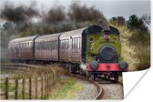 Une prochaine locomotive à vapeur Poster 180x120 cm - Tirage photo sur Poster (décoration murale salon / chambre) XXL / Grand format!