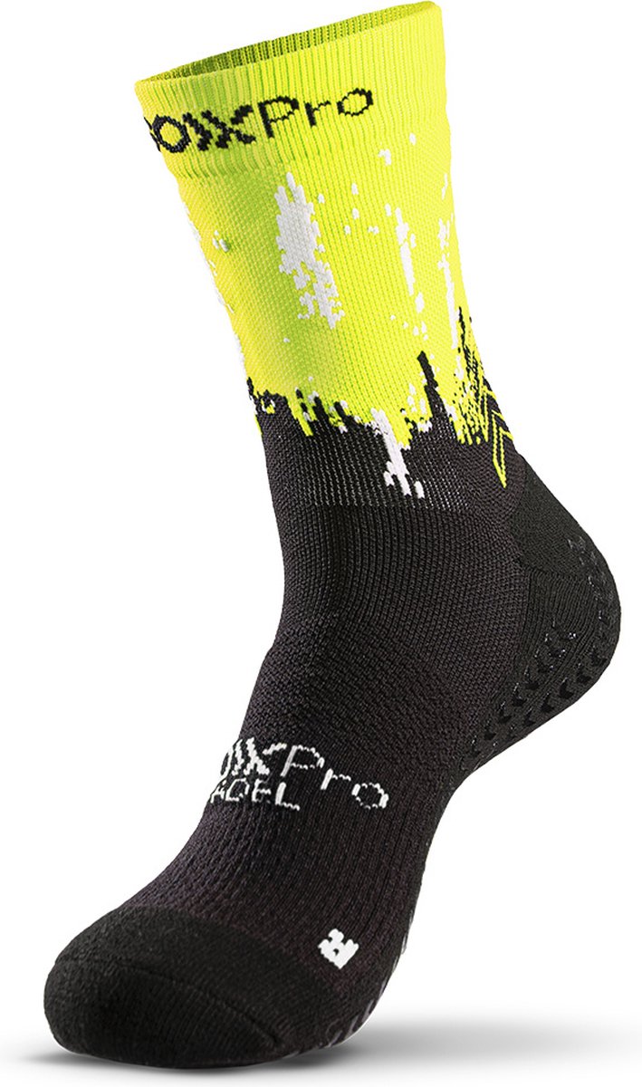 GEARXPro - SOXPro - Padel - Zwart/Geel - Schoenmaat: M - 41-46