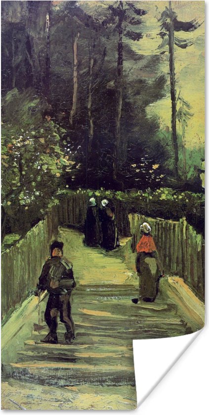 Poster Hellend pad in Montmartre - Vincent van Gogh - 40x80 cm
