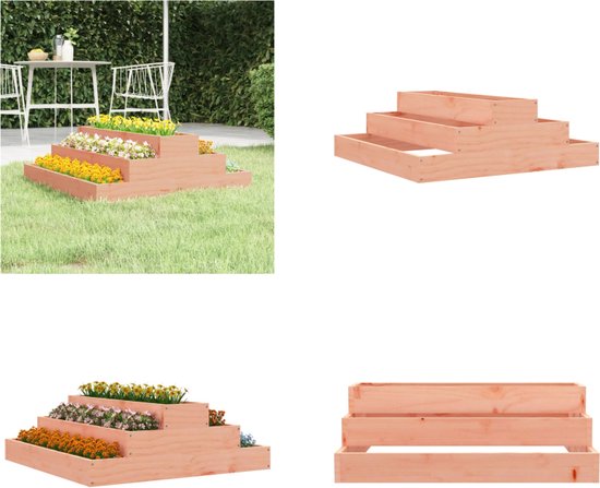 Plantenbak kastanje hout 22x56 cm