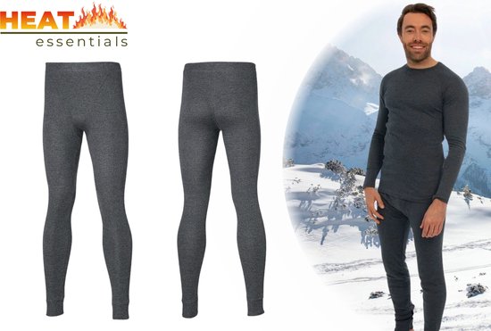 Heat Essentials - Sous-vêtements Thermo pour hommes - Pantalons thermiques pour hommes - Zwart - XL - Vêtements Thermo pour hommes - Leggings Thermo pour hommes - Également disponible en Set Thermo