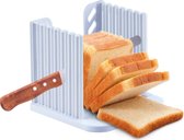 Outil coupe-pain LUXIQUE - Coupe-pain manuel - Planche à pain - Planche à découper le pain - Trancheuse à pain manuelle - Coupe-baguette - Planche à découper en plastique - Planche à découper en plastique