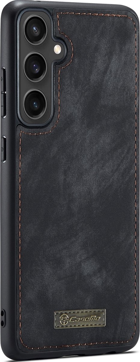 Caseme Telefoonhoesje geschikt voor Samsung Galaxy S23 FE Hoesje | Caseme 008 Uitneembare 2in1 Bookcase Portemonnee | Pasjeshouder voor 8 Pasjes | Telefoonhoesje voor Pinpas / OV Kaart / Rijbewijs - Zwart
