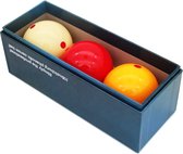 Pegasi Premium Red Dot Carambole Biljartballen - 3 stuks - 61.5mm - Duurzaam - Snookerballen - Poolballen