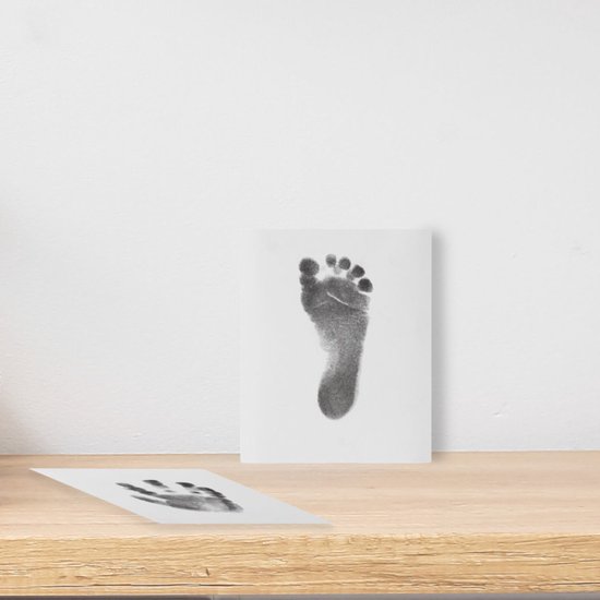 Happy Hands - Inkless Pads - Hand/voet afdruk ZONDER inkt aan te raken - Geen rommel - 3 prints - inclusief 3 kaarten — afbeelding 4