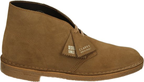 Clarks DESERT BOOT - Heren sneakersHeren veterschoenVrije tijd half-hoog - Kleur: Cognac - Maat: 44