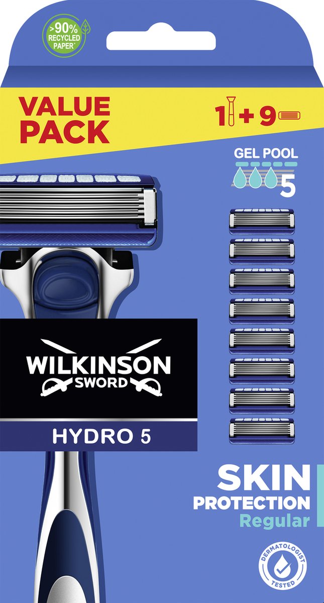 Wilkinson Sword Hydro 5 Skin Protection - Scheermes - Voordeelverpakking -  Navulmesjes