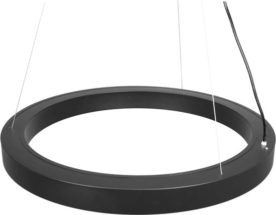 L100cm Moderne LED Eettafel Hanger Ovale Woonkamer Kantoor Kroonluchter Dimbare 3500K-6500K Zwart Eetkamer Lamp 88W Hanglamp Verstelbare Hoogte, voor Restaurants Bars Kantoren Biljartkamer