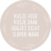 Label2X Couronne murale Kids Kiss Here - 20 cm