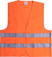Veiligheidshesje oranje - Veiligheidsvest - Reflectievest - Reflecterend - Voor volwassenen - One size