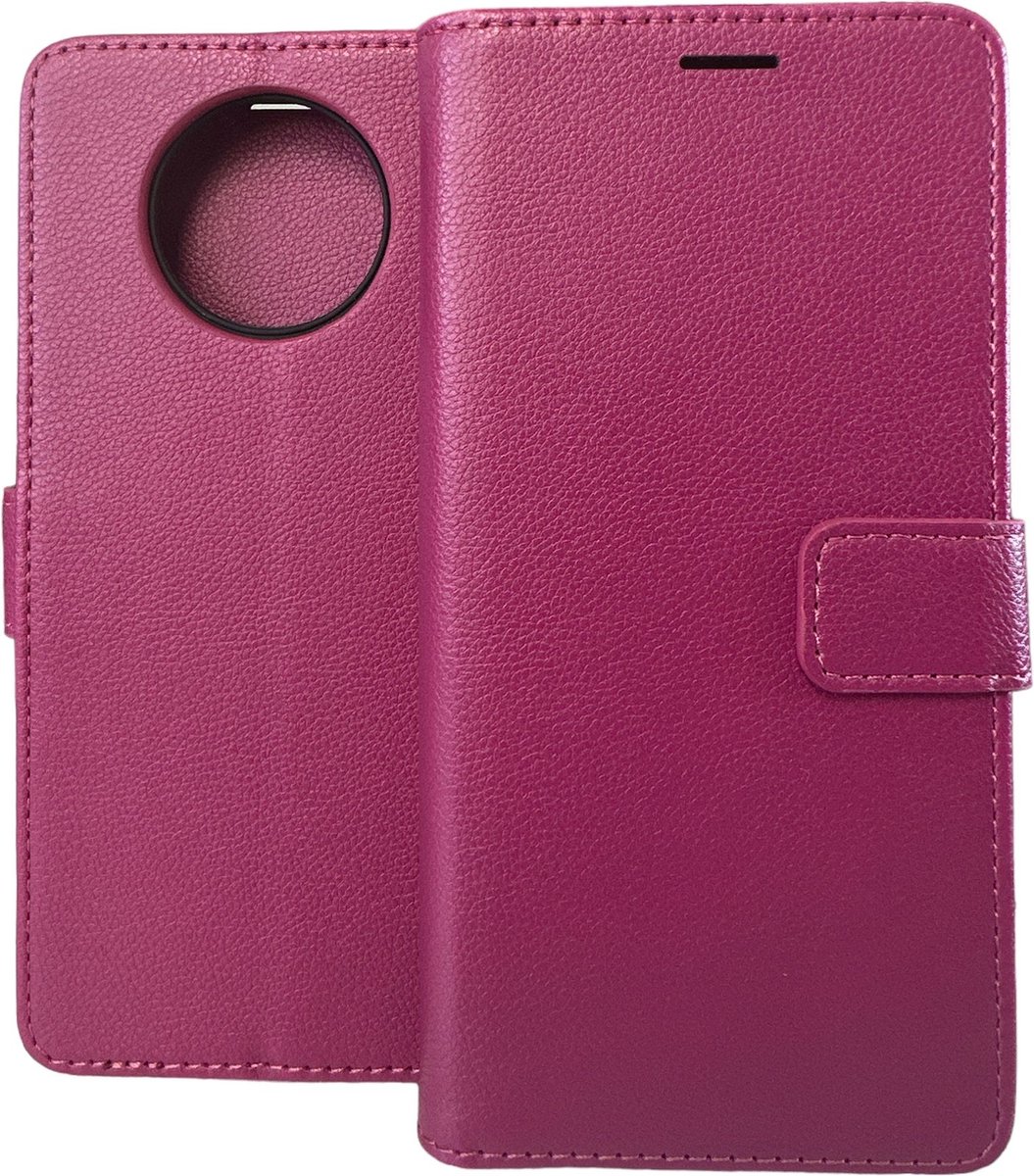 Portemonnee Book Case Hoesje Geschikt voor: Xiaomi Redmi Note 9T (5G) - Roze
