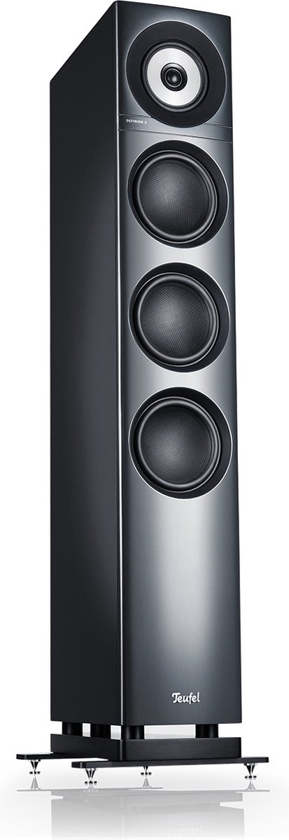 Teufel DEFINION 3 - High end vloerstaande speaker, gepatenteerd SCA-coaxiaal chassis voor ongekende ruimtelijkheid en brede afstraling , wit / zwart van Teufel — afbeelding 5