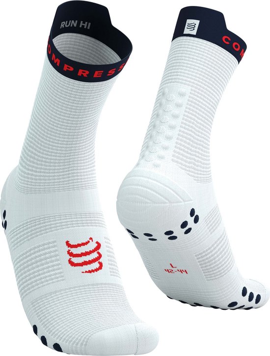 Pro Racing Socks v4.0 Run High - White/Dress Blues/Core Red