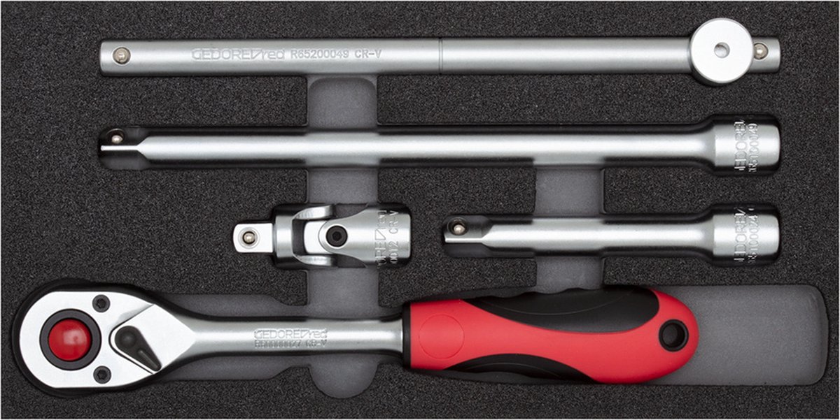 Gedore RED R22150008 5-delige Ratelset - 1/2"