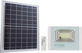 V-TAC VT-100W-W Schijnwerpers op zonne-energie - IP65 - Wit lichaam - 2450 lumen - 6400K