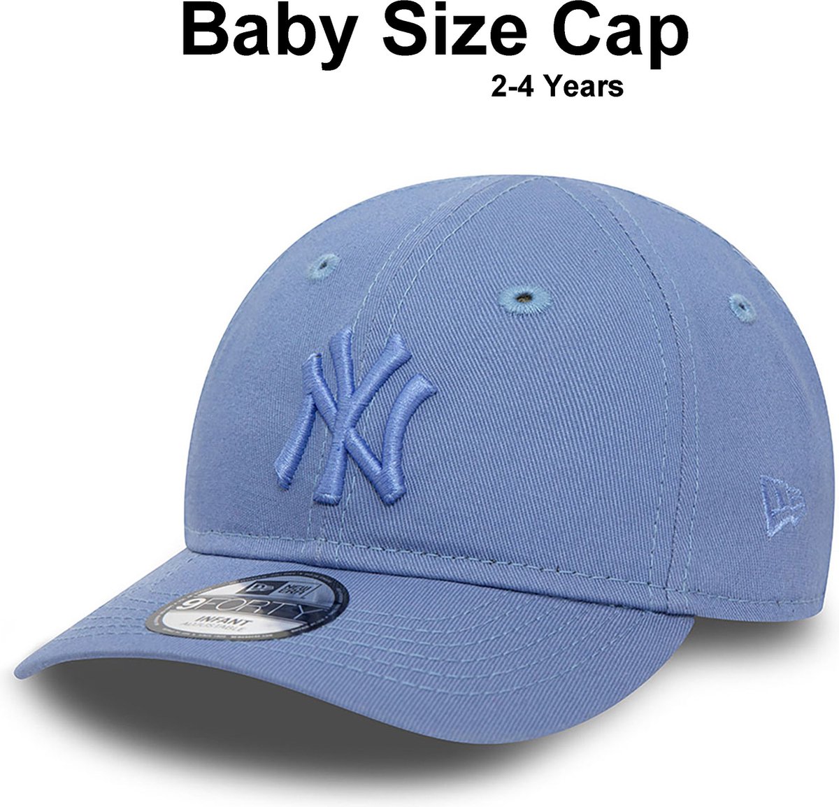 New Era - 0 tot 2 Jaar - Baby Cap - New York Yankees Infant League Essential Blue 9FORTY Adjustable Cap - New Era