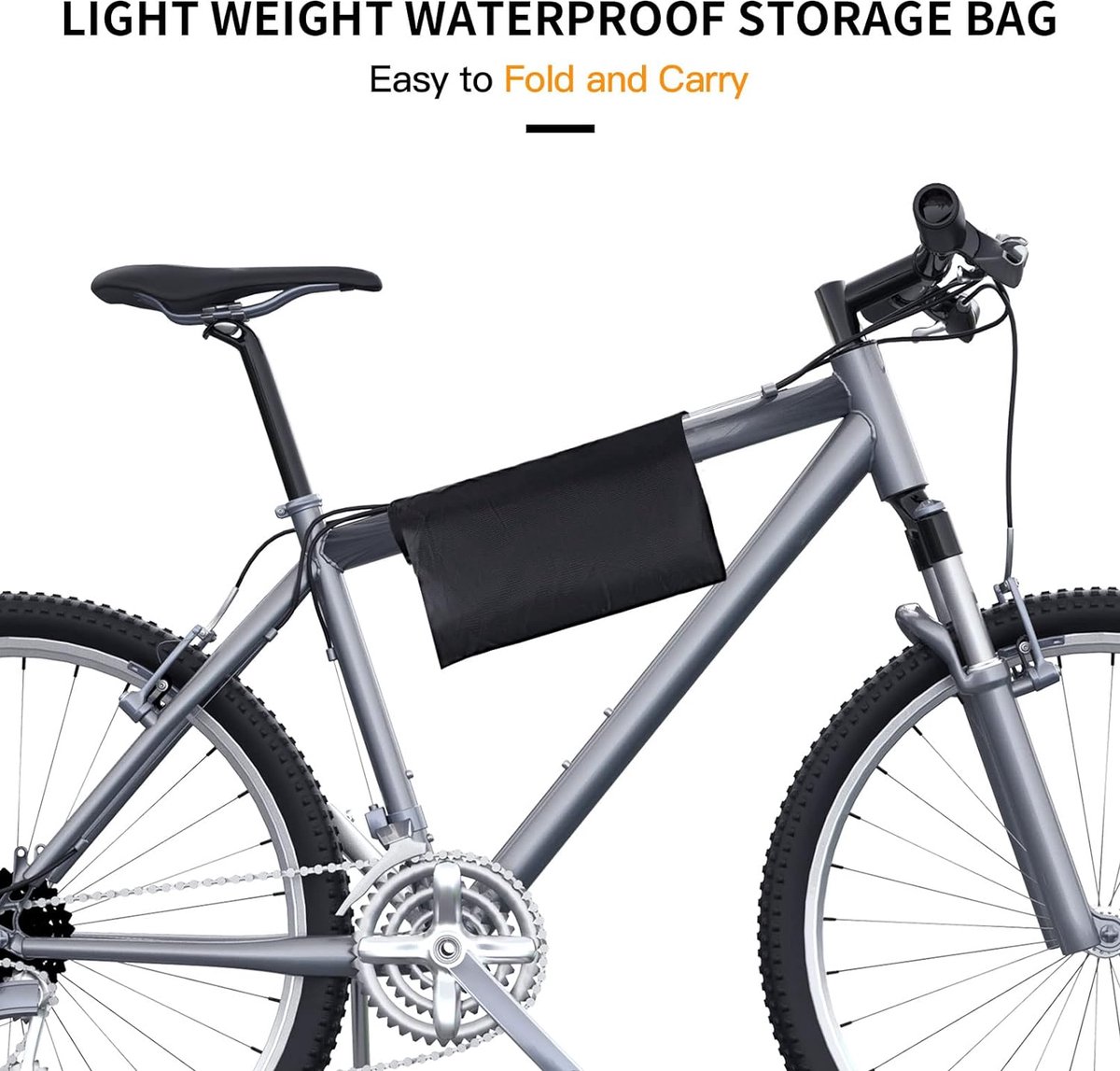Fietshoes voor 2 fietsen, waterdicht met slotgaten, fietsbeschermhoes, winddicht, anti-stof-regen-sneeuw-UV voor mountainbike en racefiets