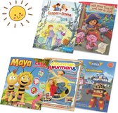 Vakantieboek voor kinderen Voordeelbundel - 5 Vakantie doeboeken vanaf 4 jaar - Buurman & Buurman - Maya de Bij - Robocar Poli - Dora - Casper & Emma