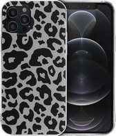 iMoshion Hoesje Geschikt voor iPhone 12 Pro / 12 Hoesje Siliconen - iMoshion Design hoesje - Meerkleurig / Leopard Transparent