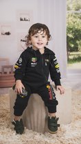 Red Bull Racing F1 Anorak jumper baby | Zwart | 100% katoen | Verstappen 1 | F1 Fans | Ideaal F1 cadeau | Maat 74 | 6-9 MND