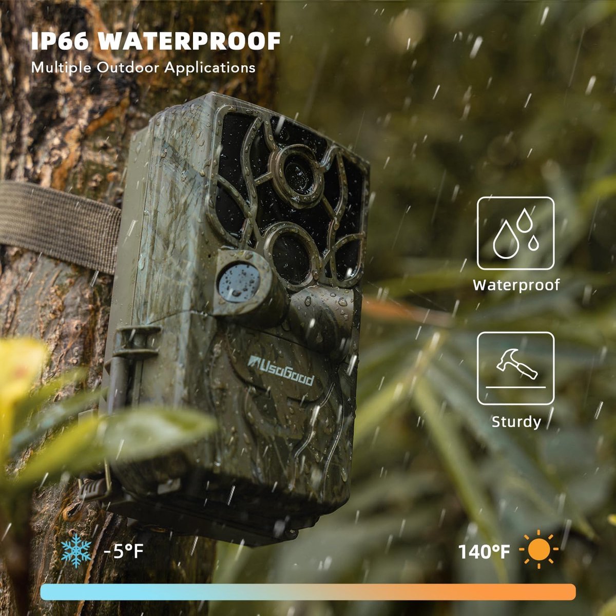 Strex Wildcamera met WiFi en Nachtzicht - 120MP 4K ULTRA HD
