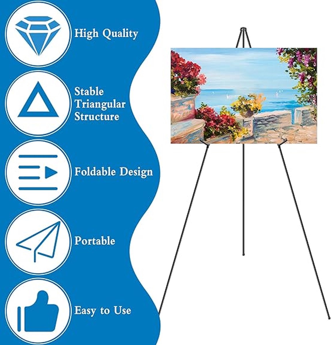 Schildersezels Easels for every size 169cm