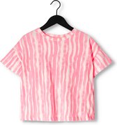 AO76 Kenza T-shirt Stripes Tops & T-shirts Meisjes - Shirt - Oranje - Maat 152