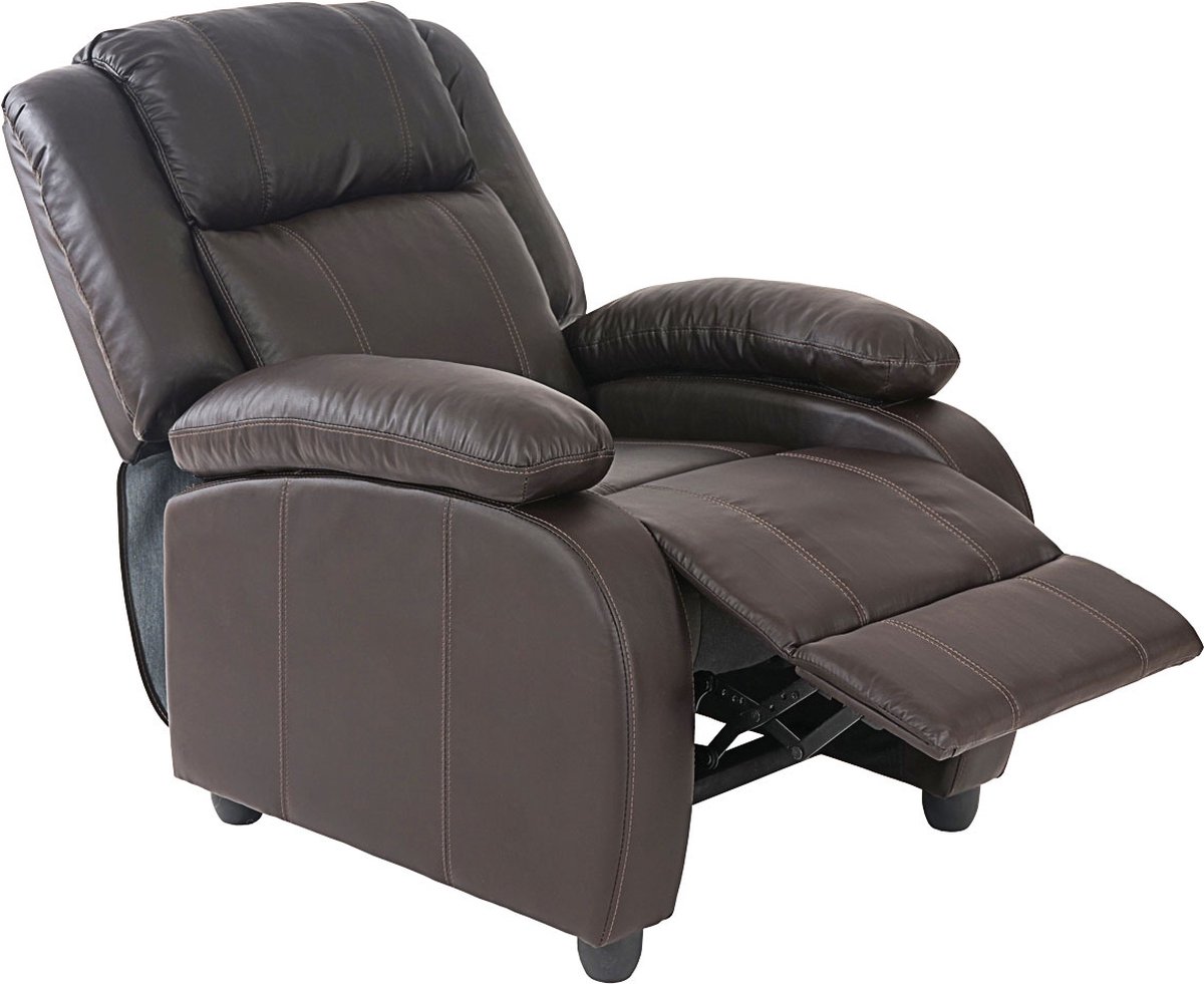 Cosmo Casa TV Fauteuil - Relax Fauteuil - Lig Fauteuil - Kunstleer - Koffie