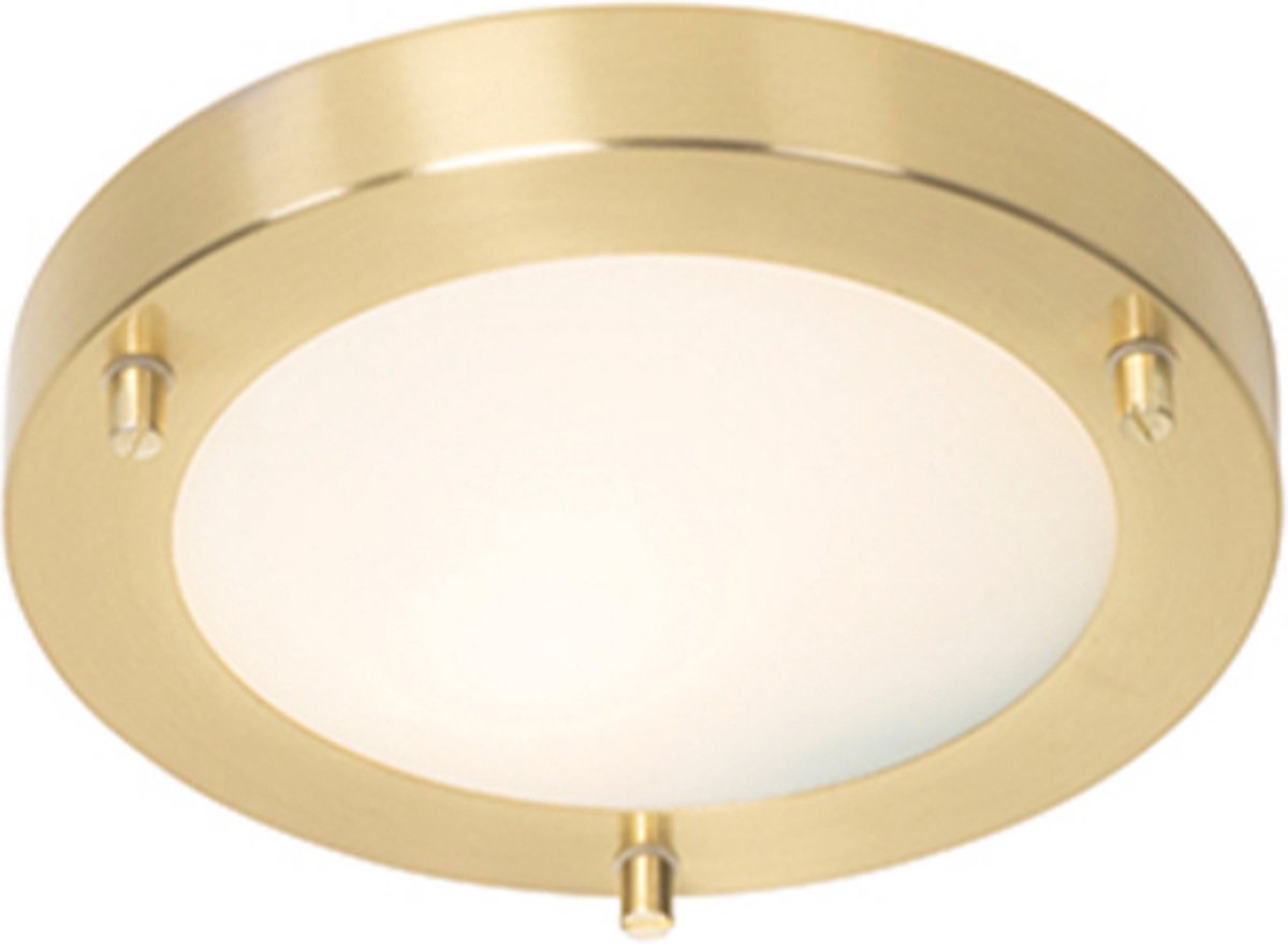 QAZQA Plafondlamp buiten yuma - Goud/messing - Modern - D 18.3cm