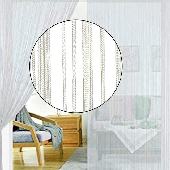 Gebogen houten kralengordijn, deuropening doorgang thuis scheidingswand, woonkamer patio decor hangend deurscherm (A 55 strengen