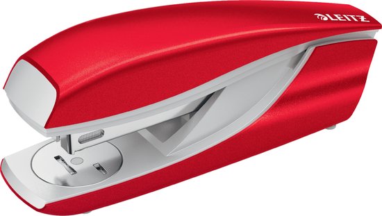 Leitz WOW Bureau Nietmachine - Nietapaciteit Van 30 Vel - Inclusief Nietjes - Rood