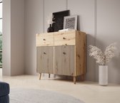 Meubella - Buffet Bali - Chêne - 90 cm