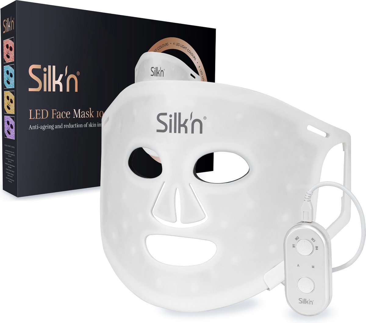 Silk'n LED gezichtsmasker - Huidverjongingsapparaat gezicht - Voor strakke huid met minder rimpels - Anti-aging LED masker met Lichttechnologie - LED Face Mask op Prijzenvolger.com