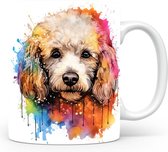 Mok met Poodle Beker voor koffie of tas voor thee, cadeau voor dierenliefhebbers, moeder, vader, collega, vriend, vriendin, kantoor