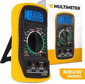 YE Multimètre numérique modèle 2024 – Voltmètre AC/ DC – Comprend des broches de test – Comprend une pile 9 V – Écran LCD