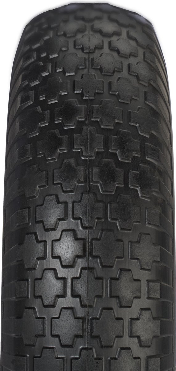 kruiwagenwiel 4.00-8 - massief rubber - stalen velg - lekvrij - 100 kg - zwart-grijs van Strex — afbeelding 3