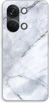 Case Company® - Hoesje geschikt voor OnePlus Nord 3 hoesje - Witte marmer - Soft Cover Telefoonhoesje - Bescherming aan alle Kanten en Schermrand