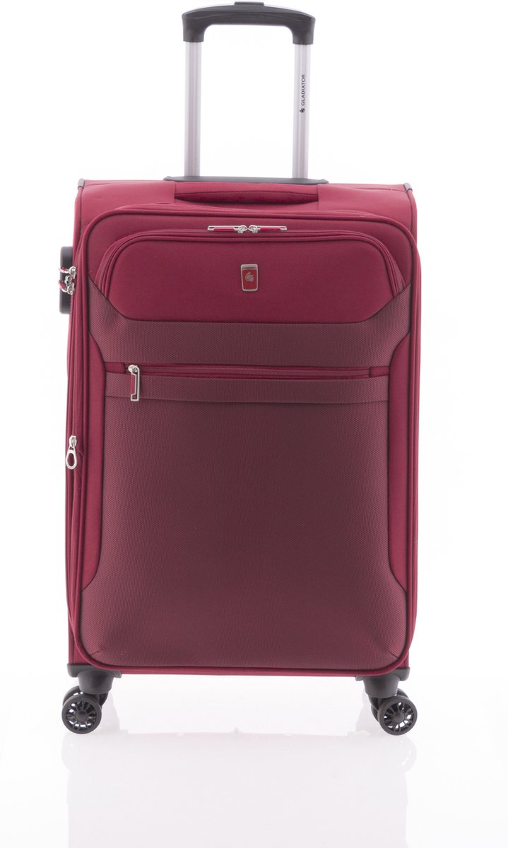 Gladiator 3D Middelgrote Koffer - 68 cm - 66/76 liter - Expandable - Rood