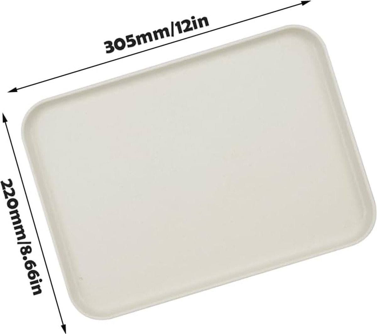 Plateau Plastique Rectangulaire Service Rectangulaire | Plateaux De Service Sous Assiette Rouge