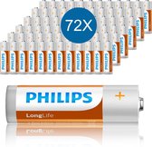 Philips Longlife Batterijen - AA - 72 Stuks (6 Blisters a 12 Stuks)