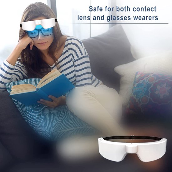 WSDM Lichttherapie bril – Blauw licht - Timer - Versla Je Winter- /OchtendDip – Verbeter Dag en Nachtritme - Daglichtbril - Merkloos
