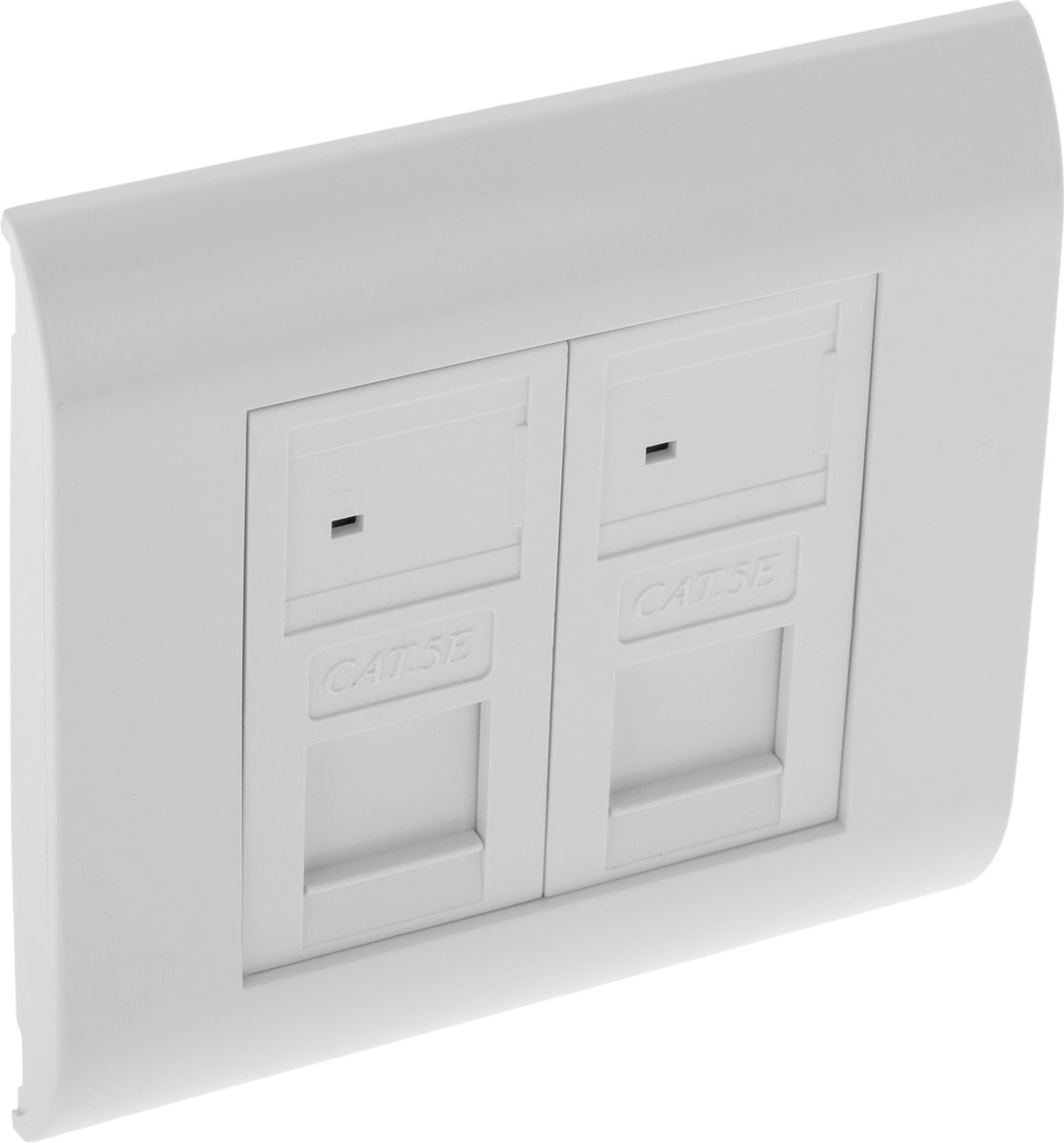 BeMatik - 80x80 wand- of gootdoos met 2 RJ45 UTP Cat.5e 568B