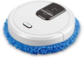 Robot Dweil - Dweilrobot - Slimme Veegrobot - Droog en Nat Reinigingssysteem - USB Oplaadbaar - Stille Schoonmaakrobot - Met Spuitfunctie - 3-in-1 Reiniging - Voor Tegels, Hout, Marmer - Automatische Navigatie - Compact - Wit - 25cm