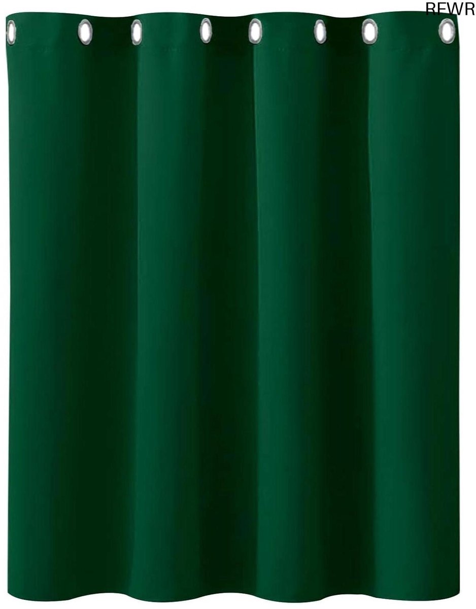 RFWR® Verduisterende Gordijnen 80 x 100 cm - Isolerend en Geluiddempend - Ideaal voor Slaapkamer en Woonkamer - Donkergroen