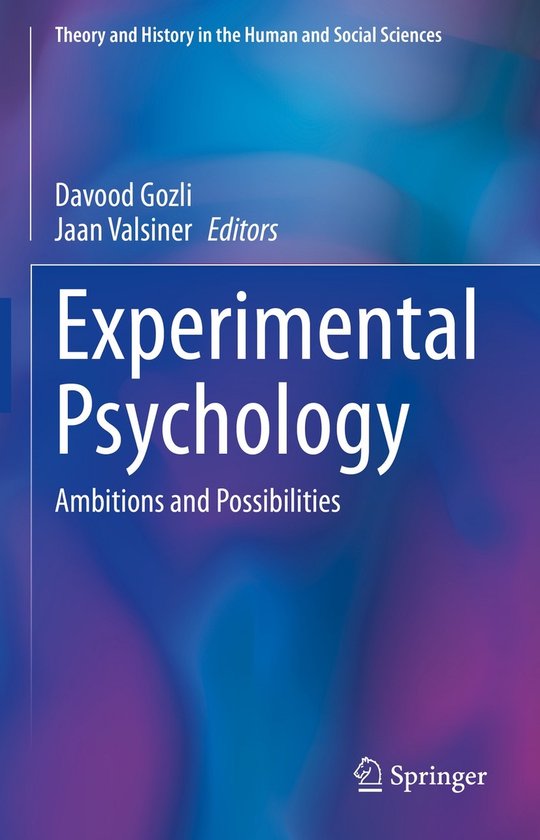 Theory and History in the Human and Social Sciences- Experim ... - cover